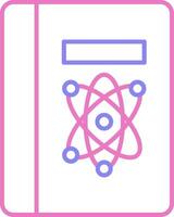Science Book Linear Two Colour Icon vector