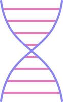 DNA Linear Two Colour Icon vector