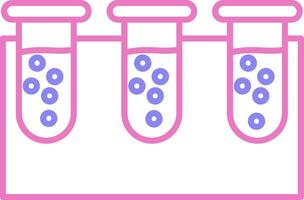 Test tube Linear Two Colour Icon vector