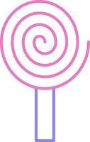 Spiral Linear Two Colour Icon vector