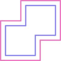 Combine Linear Two Colour Icon vector