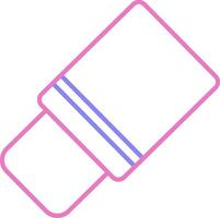 Eraser Tool Linear Two Colour Icon vector
