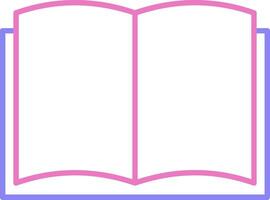 Art Book Linear Two Colour Icon vector
