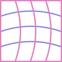 Warp Linear Two Colour Icon vector