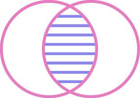 Overlap Linear Two Colour Icon vector