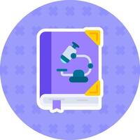 Biology Flat Sticker Icon vector