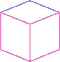 3D Design Linear Two Colour Icon Linear Two Colour Icon vector