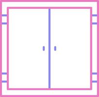 Door Linear Two Colour Icon vector