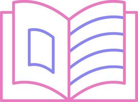 Storytelling Linear Two Colour Icon vector