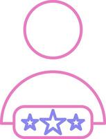 Customer Review Linear Two Colour Icon vector
