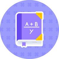 Algebra Flat Sticker Icon vector