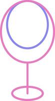 Egg Chair Linear Two Colour Icon vector