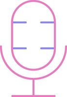Podcast Linear Two Colour Icon vector