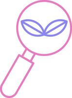 Organic Search Linear Two Colour Icon vector