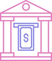 Cash Withdraw Linear Two Colour Icon vector