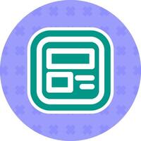 Layout Flat Sticker Icon vector