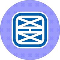 Layout Flat Sticker Icon vector