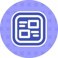 Layout Flat Sticker Icon vector