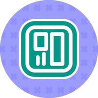 Layout Flat Sticker Icon vector