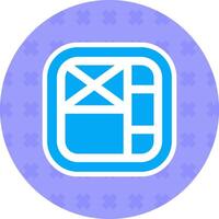 Layout Flat Sticker Icon vector