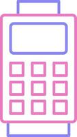 Card Reader Linear Two Colour Icon vector