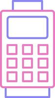 Card Reader Linear Two Colour Icon vector