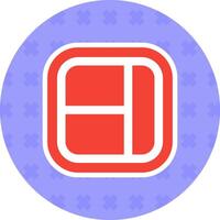 Layout Flat Sticker Icon vector