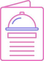 Menu Linear Two Colour Icon vector
