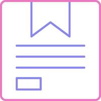 Product Linear Two Colour Icon vector