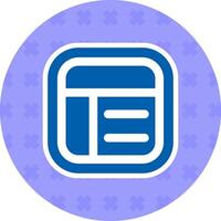 Layout Flat Sticker Icon vector