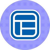 Layout Flat Sticker Icon vector