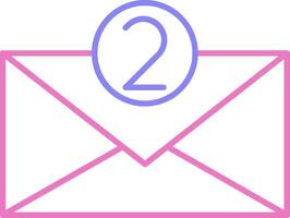 Email Linear Two Colour Icon vector