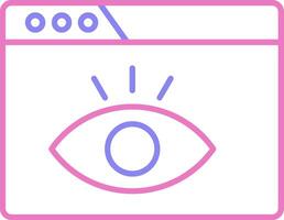 Visualization Linear Two Colour Icon vector