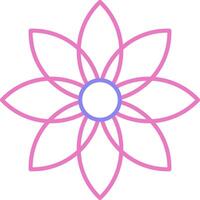 Dandelion Linear Two Colour Icon vector