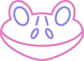 Frog Linear Two Colour Icon vector