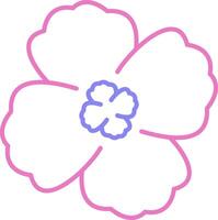 Violet Linear Two Colour Icon vector