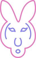 Kangaroo Linear Two Colour Icon vector