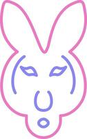 Kangaroo Linear Two Colour Icon vector