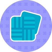 Texture Flat Sticker Icon vector