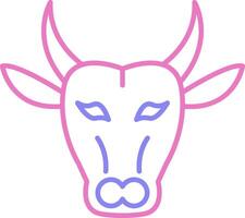 Buffalo Linear Two Colour Icon vector