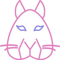 Squirrel Linear Two Colour Icon vector