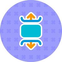 Carousel vertical Flat Sticker Icon vector