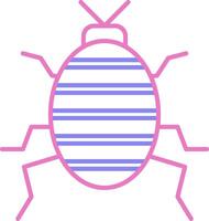 Bug Linear Two Colour Icon vector