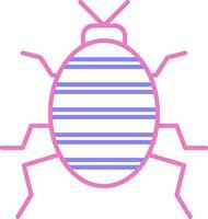 Bug Linear Two Colour Icon vector