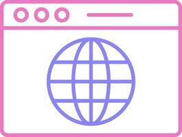 Web Linear Two Colour Icon vector