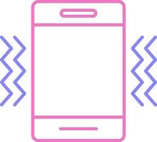 Vibration Linear Two Colour Icon vector
