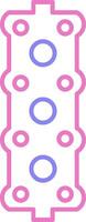 Gasket Linear Two Colour Icon vector