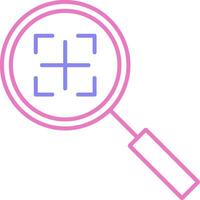 Search Linear Two Colour Icon vector