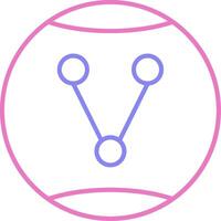 Share Option Linear Two Colour Icon vector