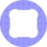 Tellurium Flat Sticker Icon vector